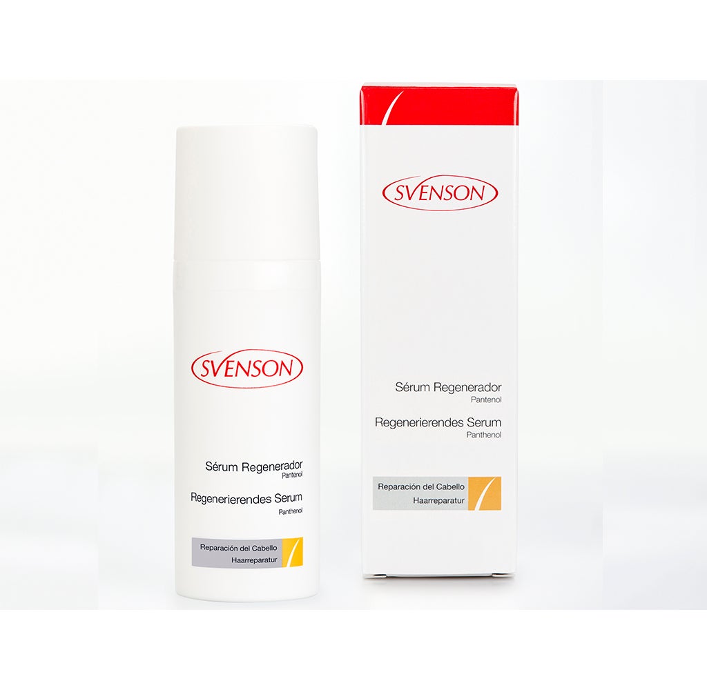 Cumple una doble función: reparar y regenerar el cabello dañado y aliviar el picor y la irritación del cuero cabelludo sensible. Contiene principios activos como el Panetol o vitamina B-5 y proteína de soja que ayuda a evitar el cabello desnutrido, sin brillo, quebradizo e incluso la caída. (24,95 €, en centros y online)