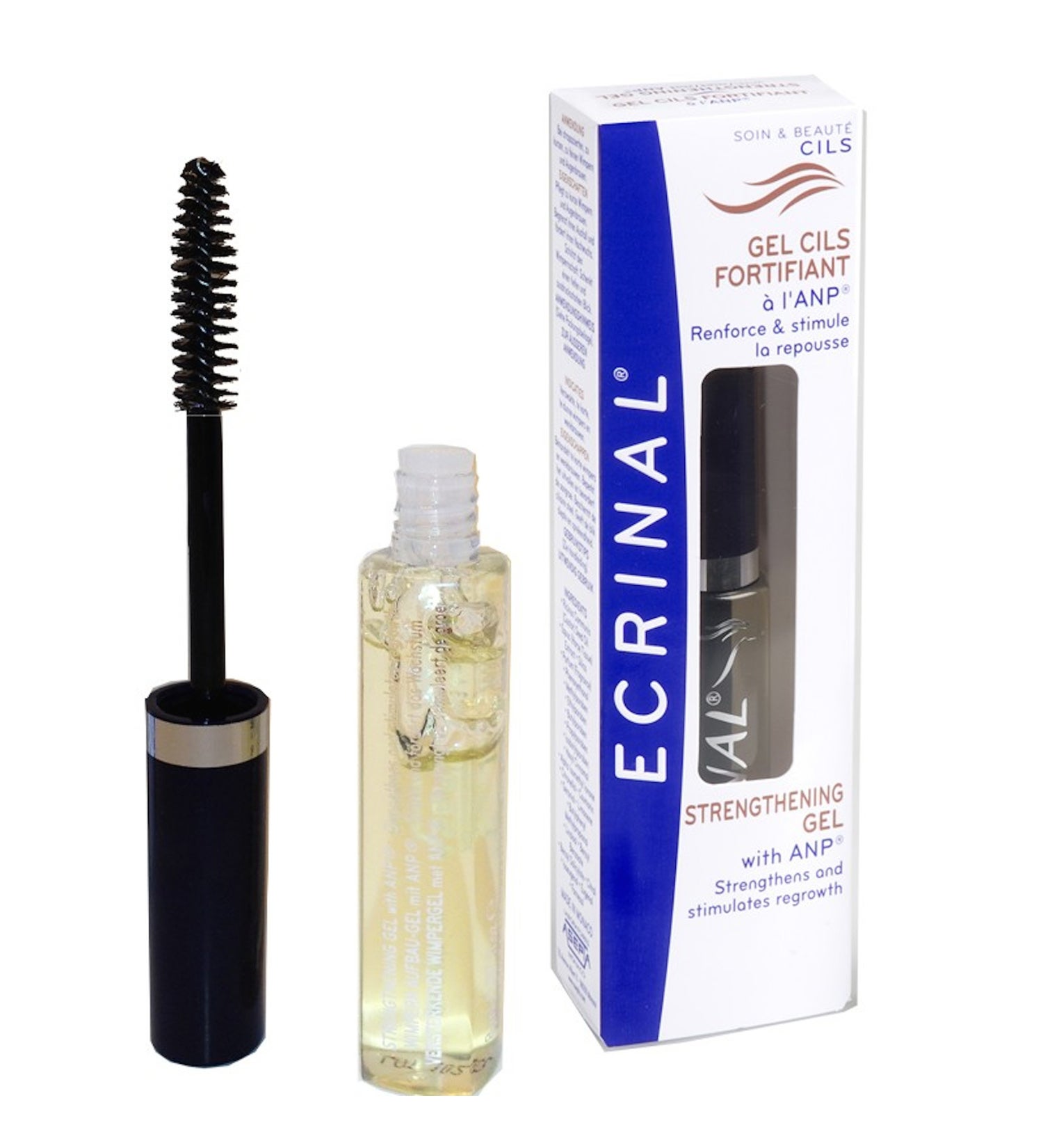 Fortalece y estimula el crecimiento de las pestañas, aumentando su volumen e impulsa el metabolismo celular en el bulbo piloso, que fortalece y activa el crecimiento de pestañas y cejas. Repara y vigoriza las pestañas finas y frágiles. La textura del gel es invisible y no es grasa ni pegajosa. Efectos visibles desde la primera aplicación. (23,95€)