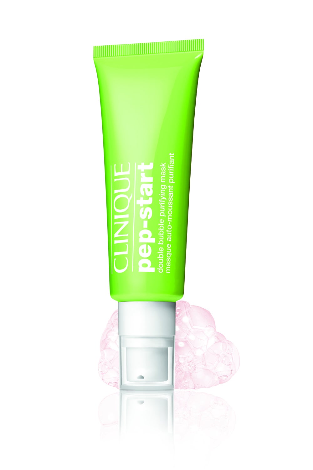 Mascarilla refrescante en gel rosa que transforma la piel al instante. Ayuda a eliminar los residuos, grasa, suciedad e impurezas de la piel con una cremosa espuma. Su acción única de doble-burbuja, limpia y refina simultáneamente la piel, dejándola suave, lisa y fresca. (30€)