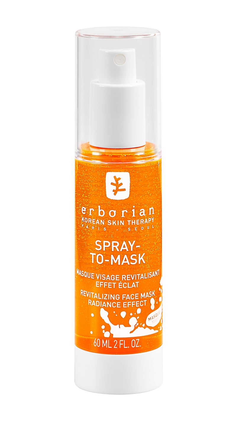 Un gel cargado de ingredientes activos (complejo de ginseng blanco, glicerina, niacinamide) seleccionados para reactivar la piel cansada y devolverle el resplandor. Una aplicación novedosa: se pulveriza sobre el rostro creando una fina película en textura gel que libera los ingredientes activos. Se deja actuar 5-10 minutos y se retira el exceso. (36€)