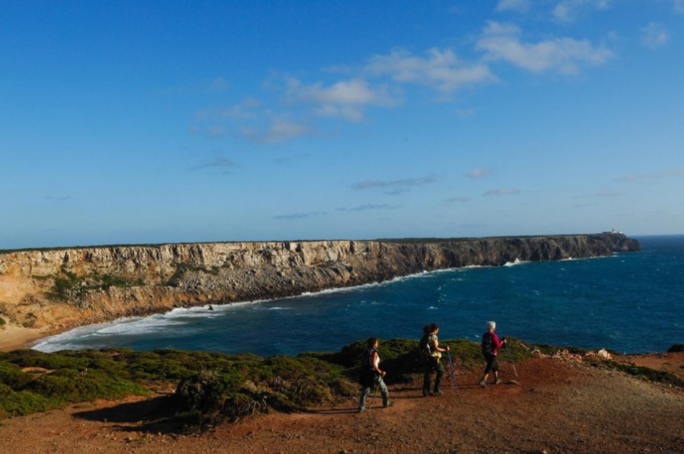 Eso sí, un día al menos lánzate a la Ruta de los Pescadores, que transcurre pegada a la costa, subiendo y bajando los acantilados tan característicos de este litoral, y alcanzando escenarios tan espectaculares como Zambujeira do mar, o las playas de Odeceixe o Amoreira. (Foto: Turismo Ruta Vicentina)