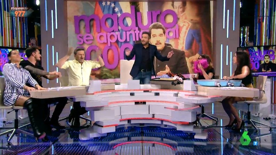 Un invitado muy especial ha estado presente en el programa 1000 de 'Zapeando', y en este momento todos creyeron que sería Nicolás Maduro, presidente de Venezuela. Estas fueron sus reacciones.