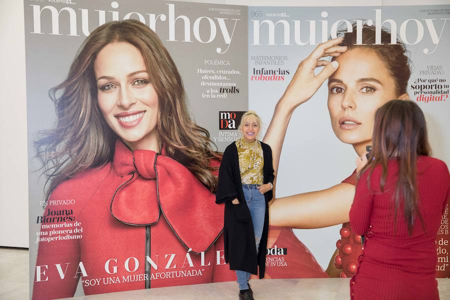 Además de la decoración de Ikea, el Palacio de Neptuno acogió algunas de las portadas más ebmblemáticas de Mujerhoy que sirvieron de photocall para los asistentes al Beauty Day.