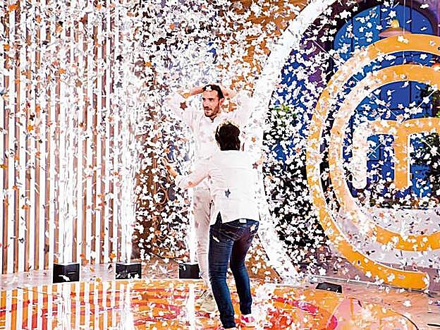 Craviotto en el momento de ser proclamado ganador de 'MasterChef Celebrity 2'.