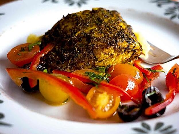 Esta es nuestra lubina al estilo Fez.