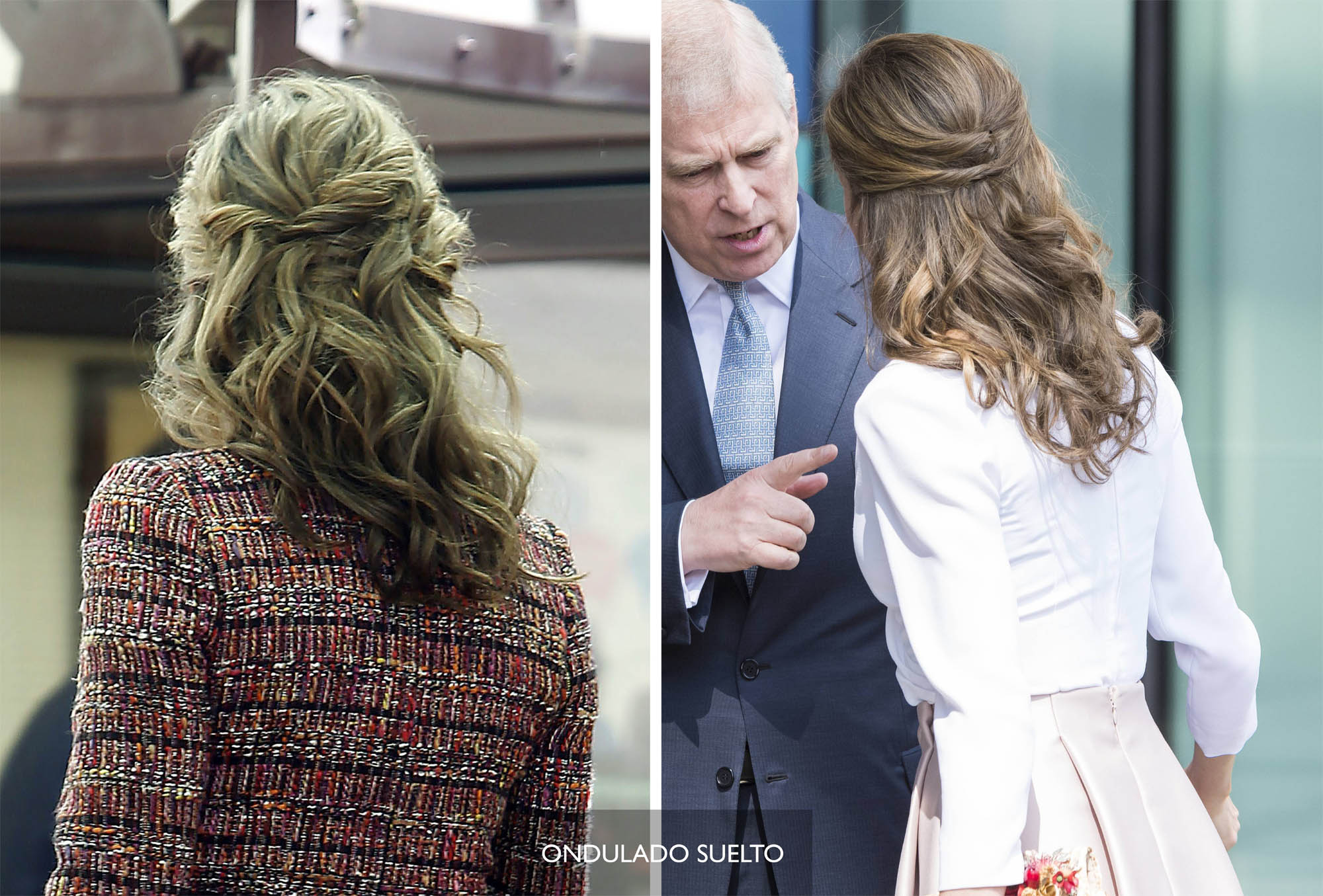 Doña Letizia también se apunta al semirrecogido ondulado, un peinado que permite lucir melena de una forma diferente.