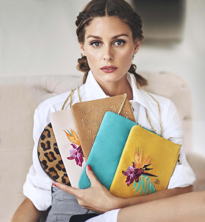 Para complementar su colección cápsula con Pretty Ballerinas, Olivia Palermo ha seleccionado unos clutch y mini shoulder bags para el día a día.