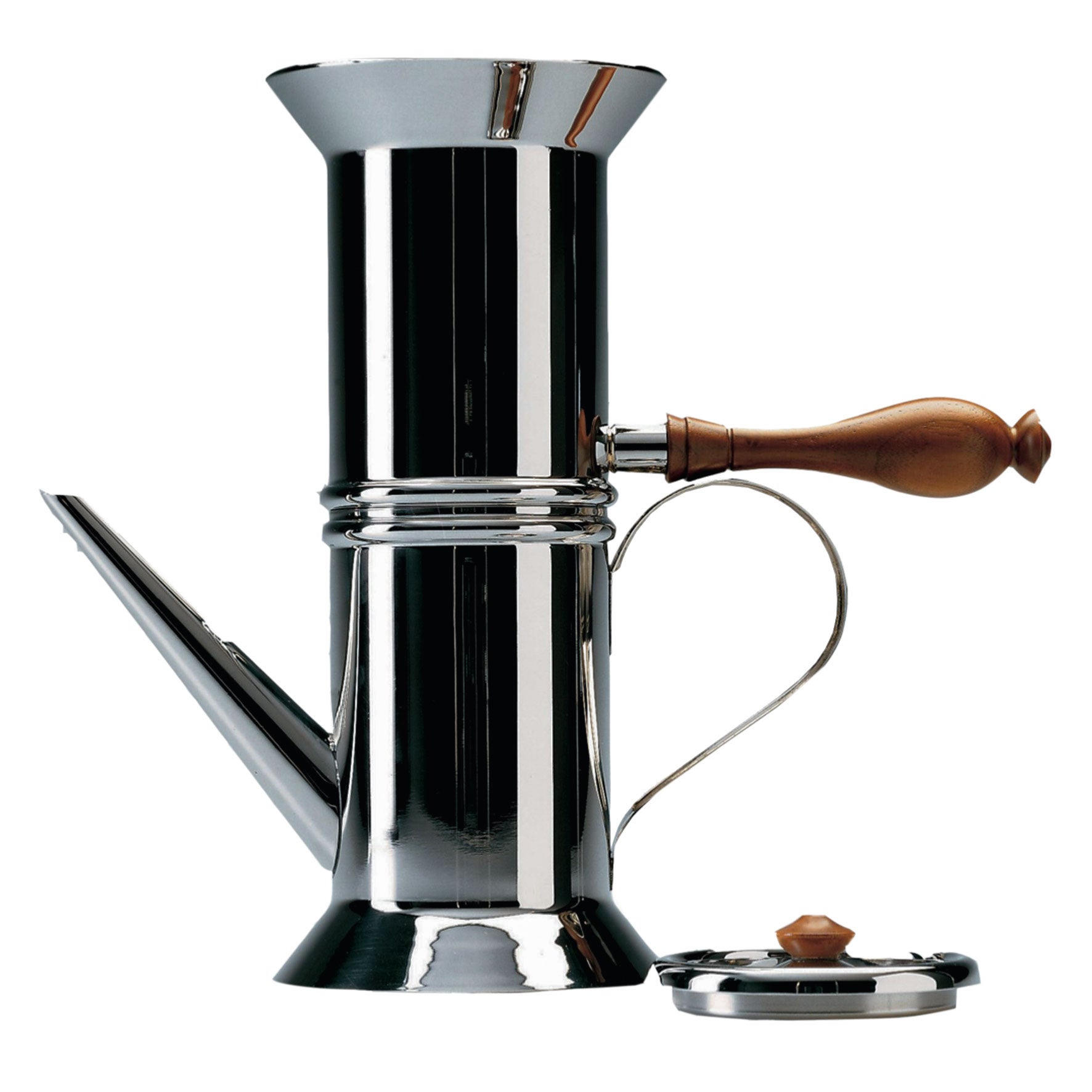 BUSCAR LA PERFECCIÓN: Riccardo Dalisi realizó más de 200 prototipos hasta llegar a esta elegante cafetera que produce Alessi.