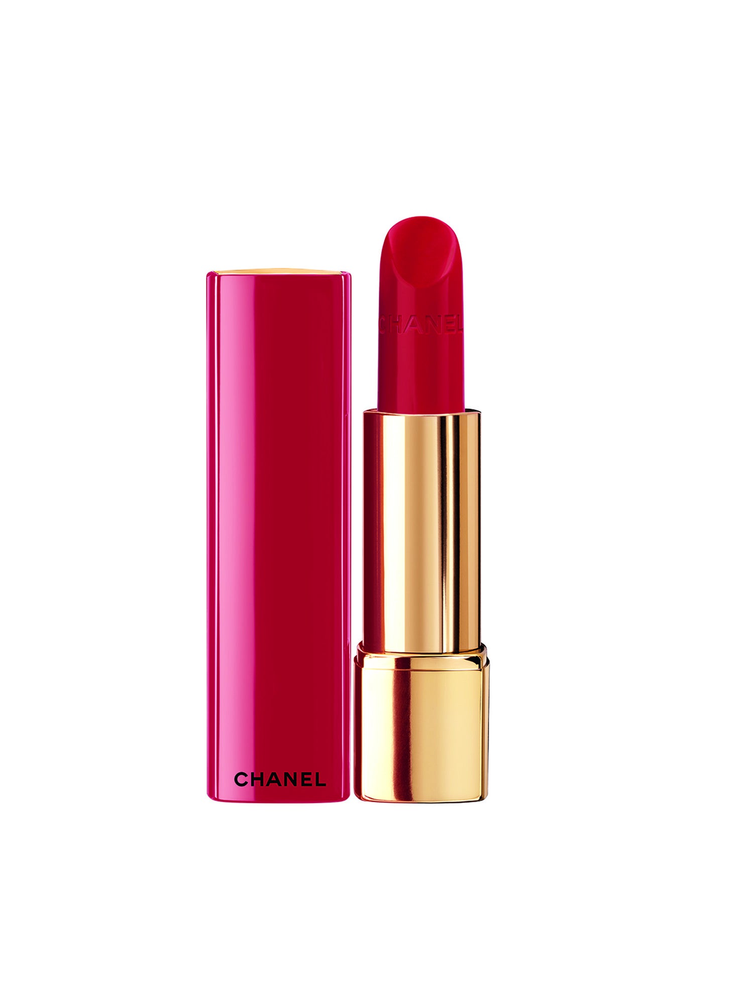 Barra de labios Rouge Allure de la colección Libre de Chanel. Disponible en 4 tonos, 2 con textura clásico y 2 con textura mate (35€)