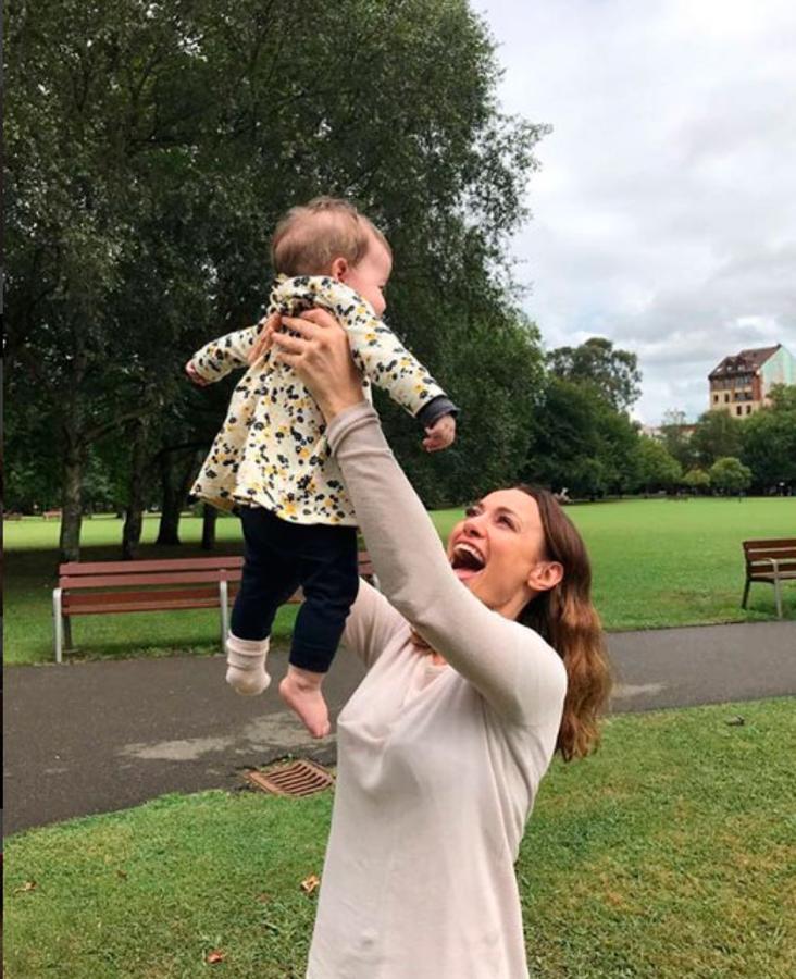 Natalia Verbeke se convirtió en madre primeriza junto al jugador de rugby Marcos Poggi a principios de marzo.