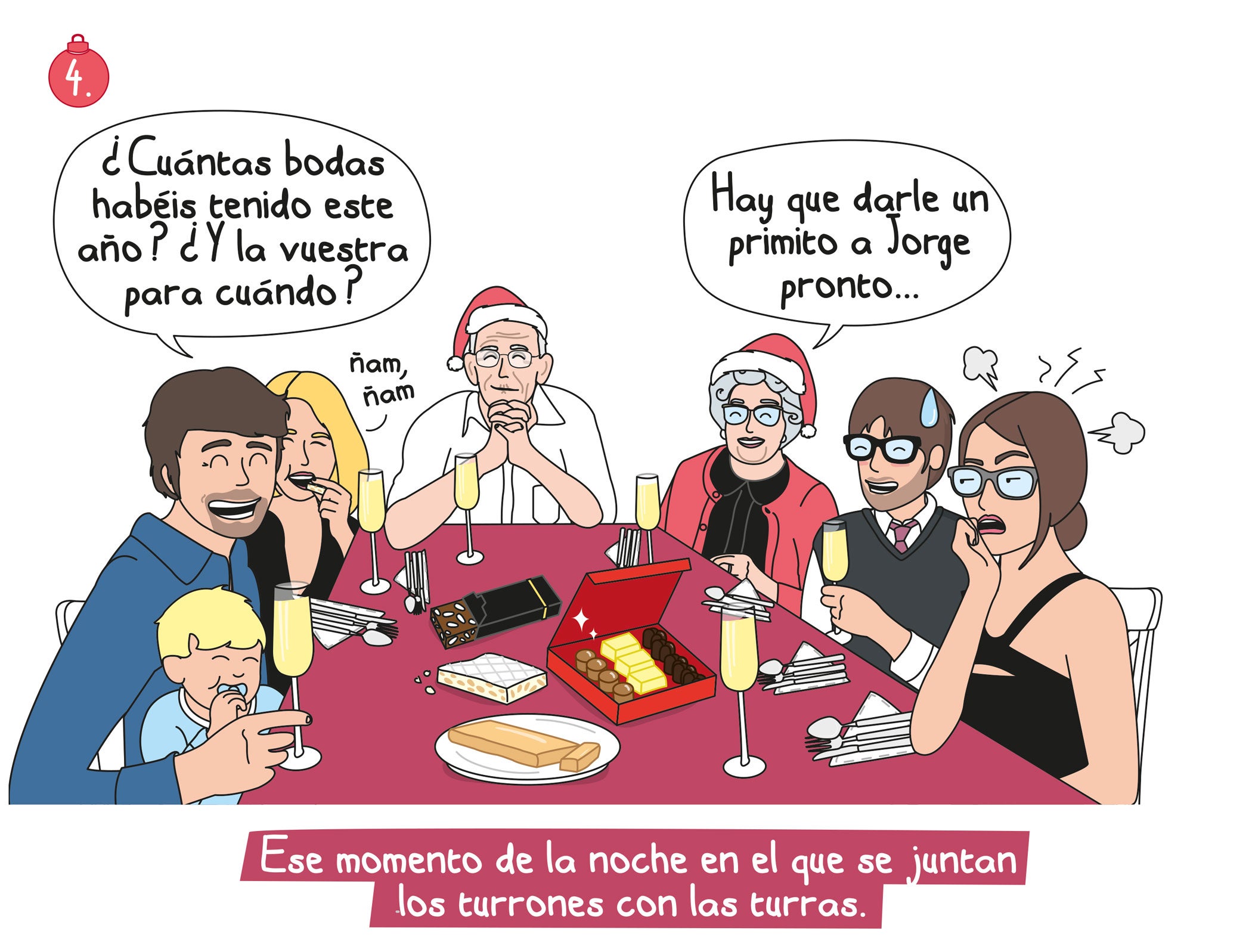 Hay mesas navideñas que son más estresantes que un abrefácil. La única salida digna es sonreír y pensar que, aunque sea duro sobrevivir a algunas comidas con tu familia, has sobrevivido económicamente al resto del año precisamente gracias a ella.