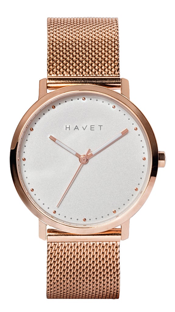 Havet es una nueva firma de relojería que acaba de presentarse en el mercado y que solo vende sus piezas online. Le auguramos éxito por la calidad de sus relojes (en acero y piel) y los precios a los que se venden (entre los 39 y 89 euros).