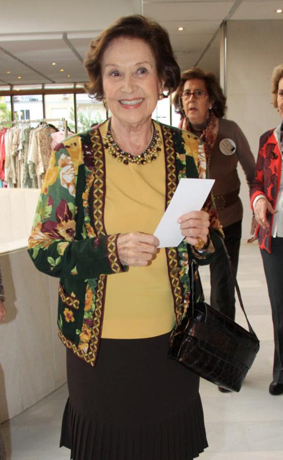 Carmen Franco en el Rastrillo Nuevo Futuro en Sevilla en el 2014