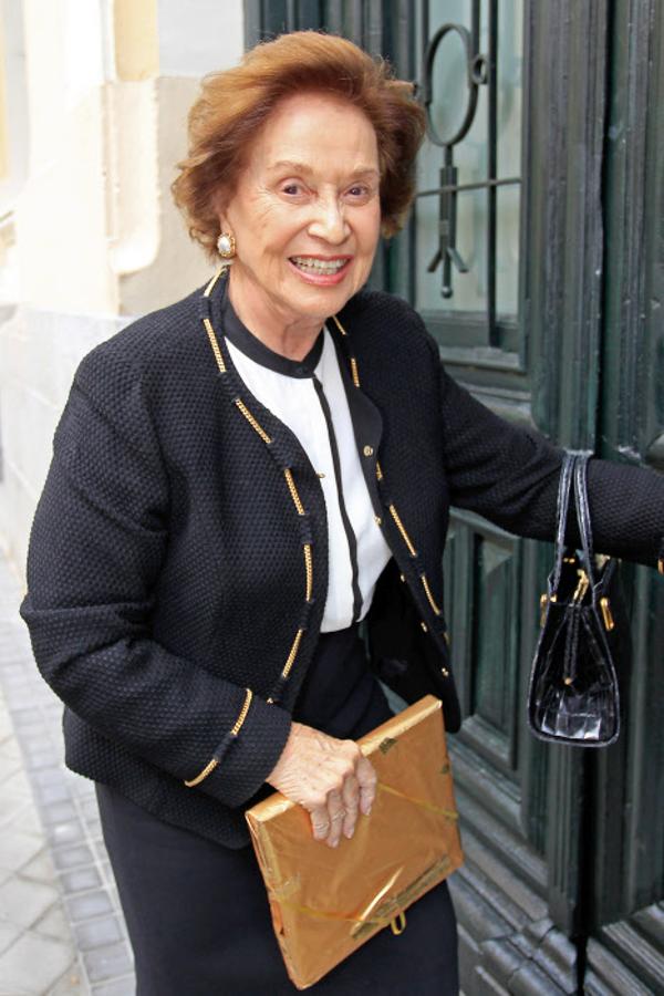 Carmen Franco por las calles de Madrid en 2013.