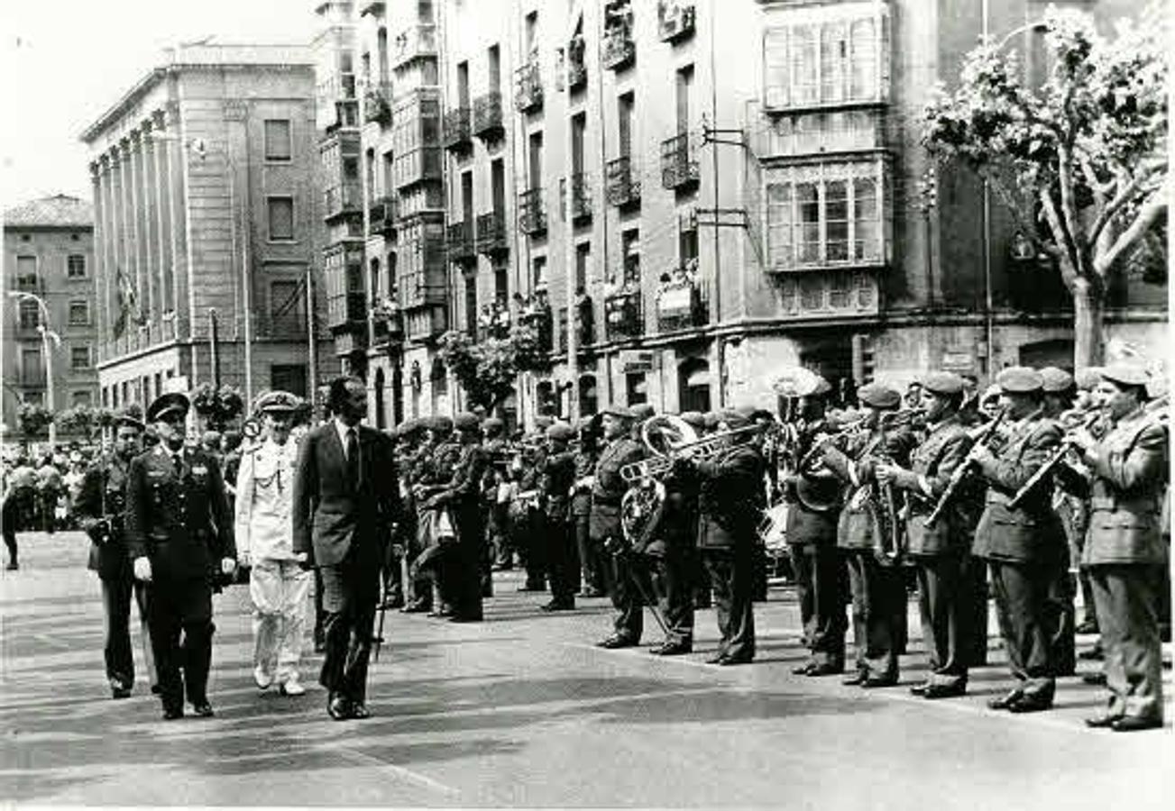 A lo largo de todos sus años como monarca ha protagonizado innumerables actos oficiales, como esta visita a Logroño.