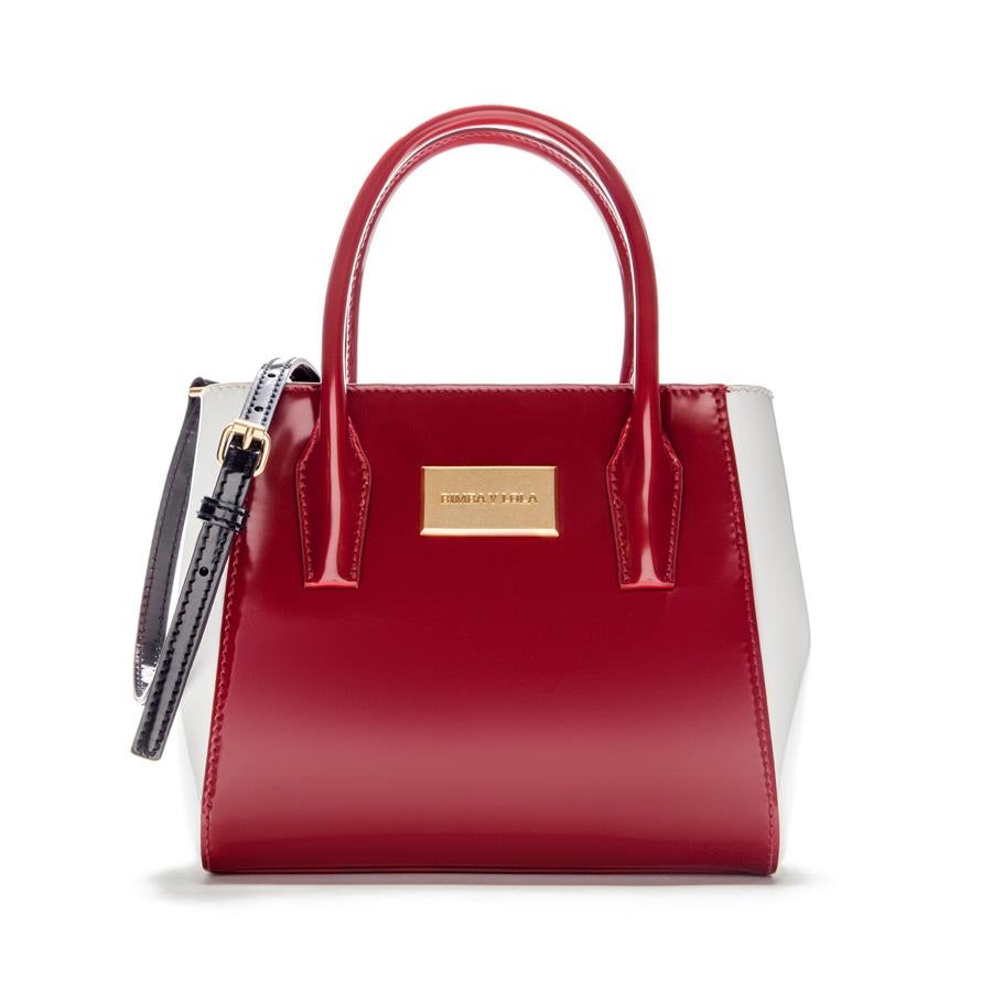 Bolso tricolor de Bimba y Lola. Precio: 77 euros (antes 155 euros)