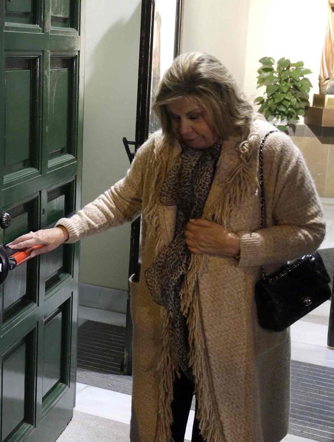 Tota Torrebadella tras asistir al funeral de Carmen Franco.