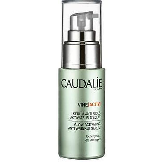 Vine(Activ); Sérum Antiarrugas Resplandor de Caudalie (40,32€).
