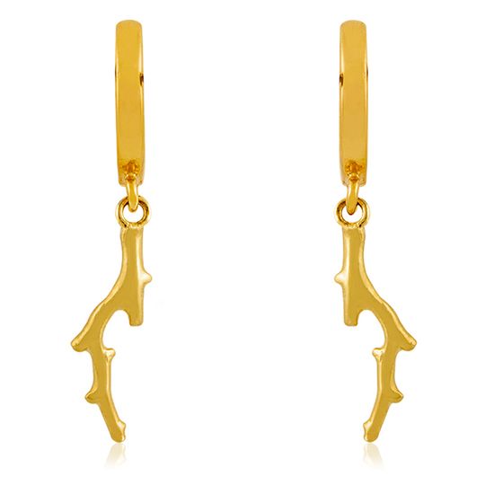 Pendientes bañados en oro de Aristocrazy para Privalia. Precio: 24,99 euors.