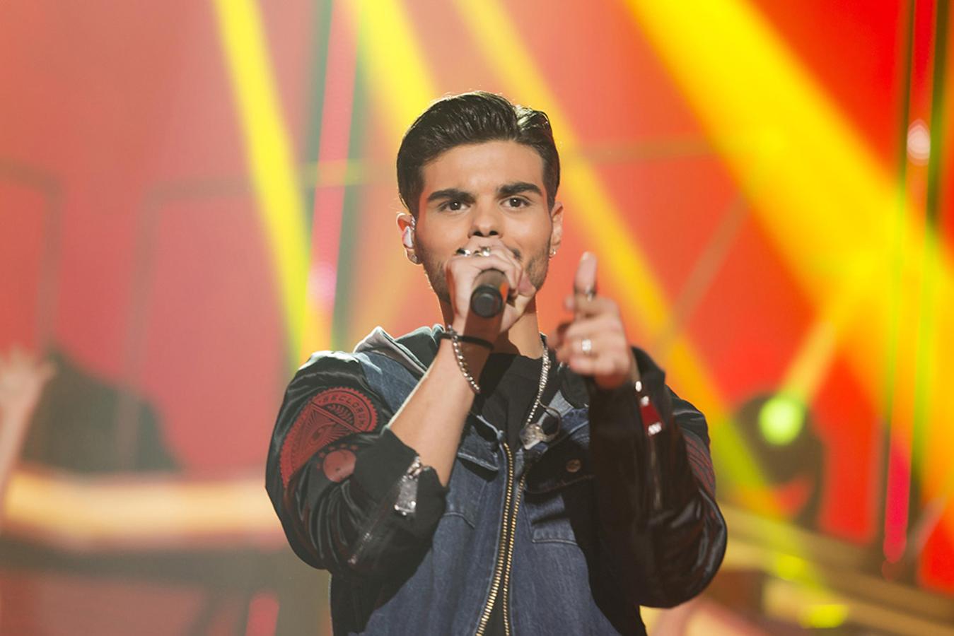 El gaditano visitó el plató de 'OT 2017' para presentar su nuevo trabajo.