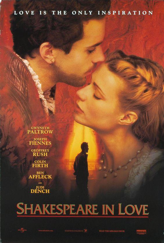 Shakespeare enamorado está protagonizada por Gwyneth Paltrow y Joseph Fiennes y ganó el Oscar a Mejor Película en el año 1999.