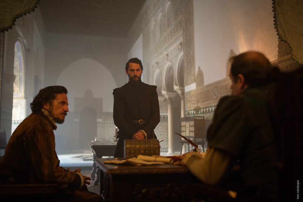 Escena de 'La peste' ambientada en el siglo XVI.