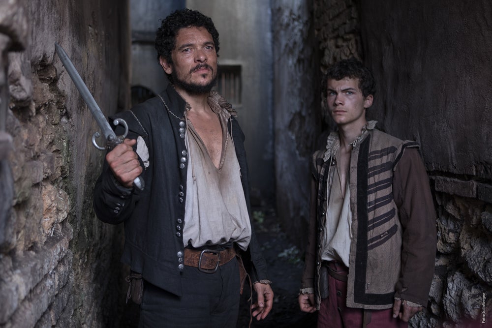 Los actores Pablo Molinero y Serio Castellanos.