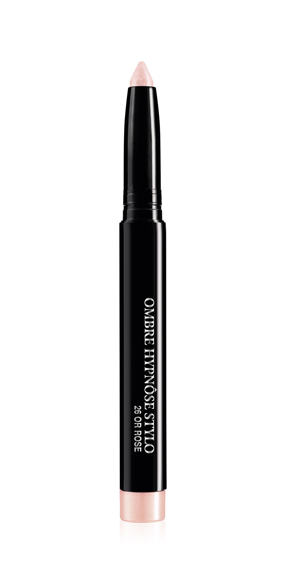 Stick sombras de ojos en crema Hypnôse Stylo 26 de Lancôme tono OR Rose. 24 horas de duración. Acabado metálico (31€)