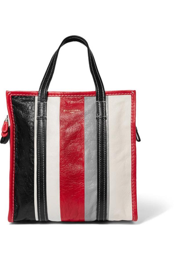 Bolso de cuero de rayas de Balenciaga. Precio: 1250 euros