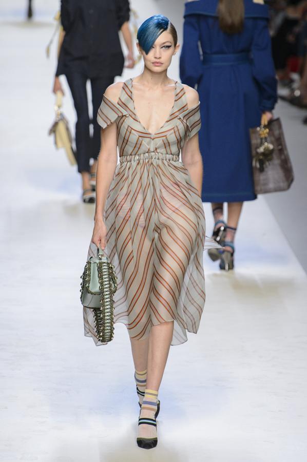 El desfile de Fendi, y la modelo Gigi Hadid, generaron miles de comentarios en Instagram durante la Semana de la Moda de Milán.