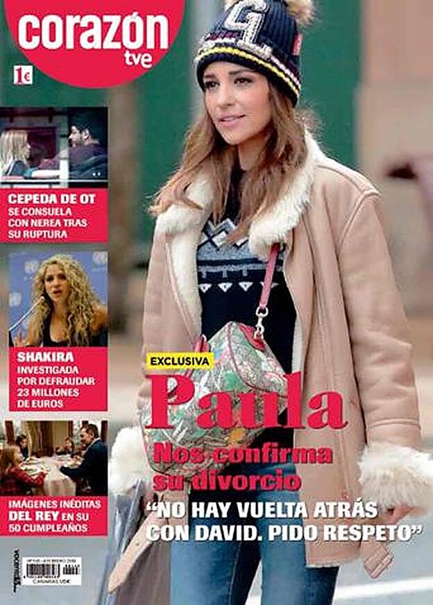 Portada de la revista 'Corazón' con las declaraciones eclusivas de Paula sobre su divorcio.