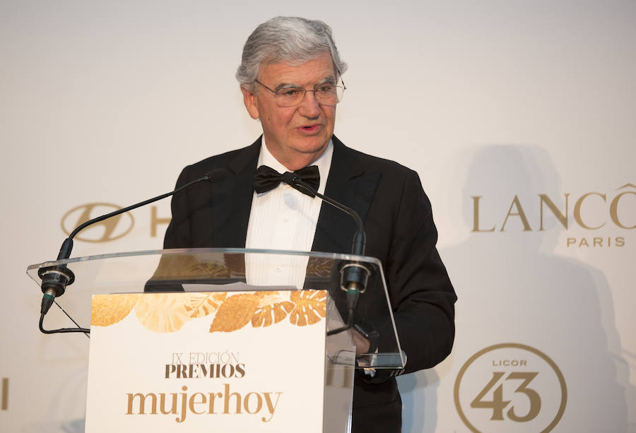 El presidente de Vocento, Santiago Bergareche, durante su discurso en la gala de entrega de los IX Premios Mujerhoy.