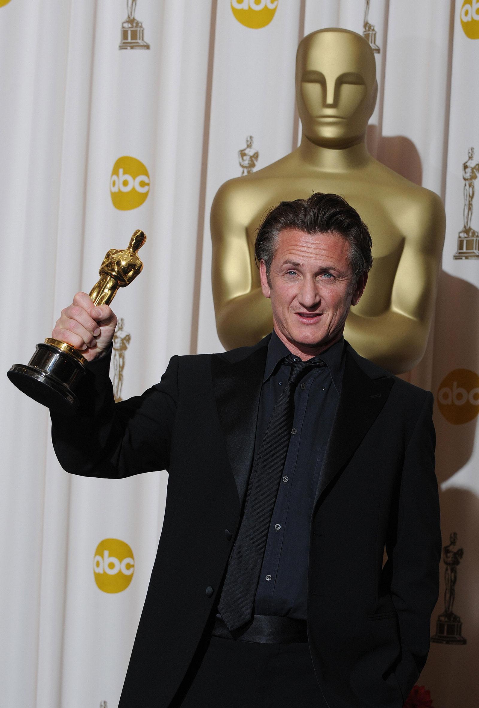 2009: Sean Penn. Oscar Mejor Actor por 'Mi nombre es Harvey Milk'