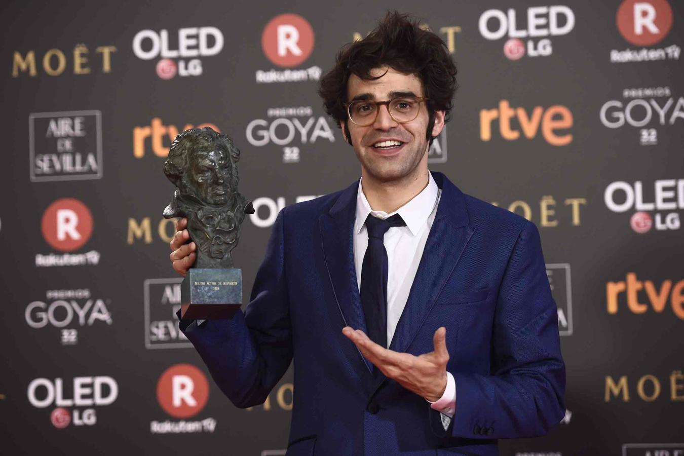 David Verdaguer, Premio Goya 2018 por Mejor Actor de Reparto por 'Verano 1993'.