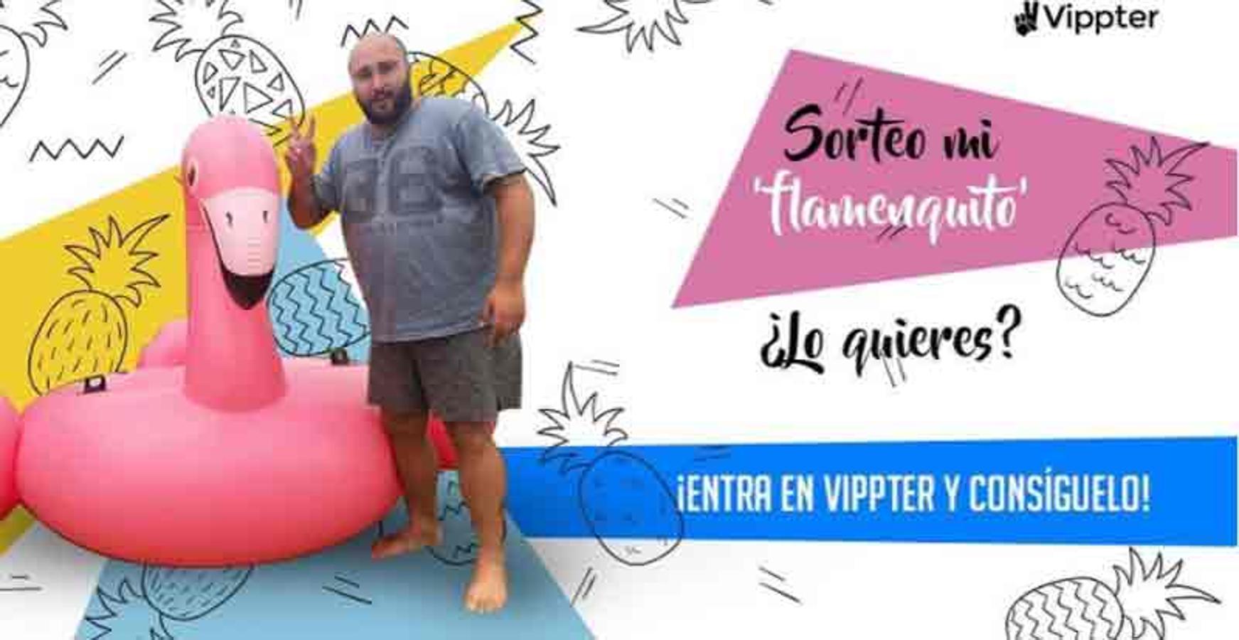 Kiko Rivera sorteaba este flotador de flamenco con esta imagen el 6 de julio de 2017.