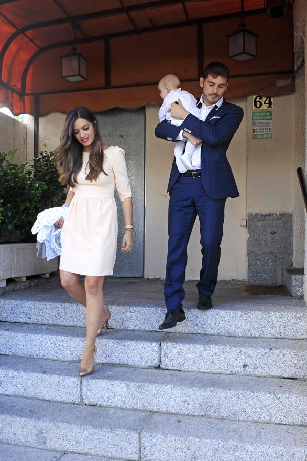 Sara Carbonero e Iker Casillas bautizaron a su hijo Martín a finales de mayo de 2014.