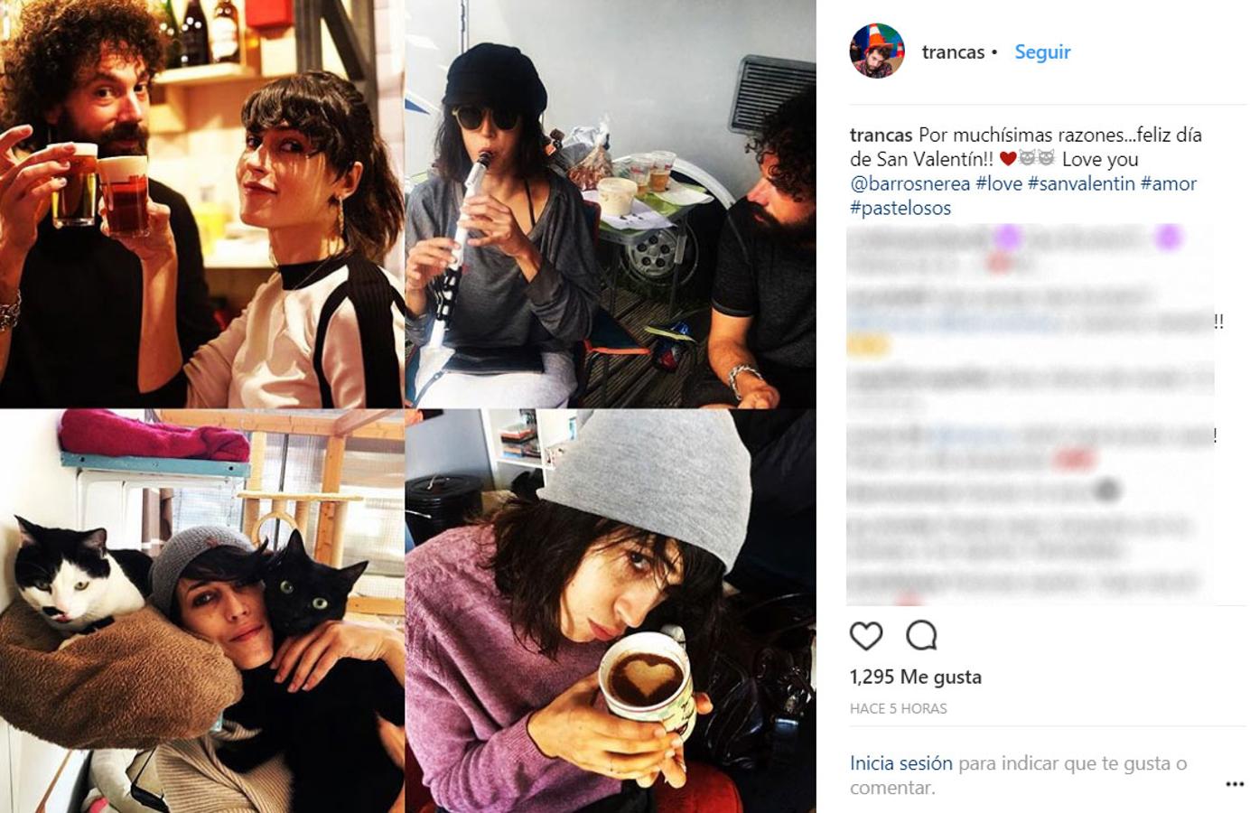 Juan Ibáñez, más conocido como 'Trancas', tampoco se olvido de felicitar a su chica Nerea Barros con este bonito colás.