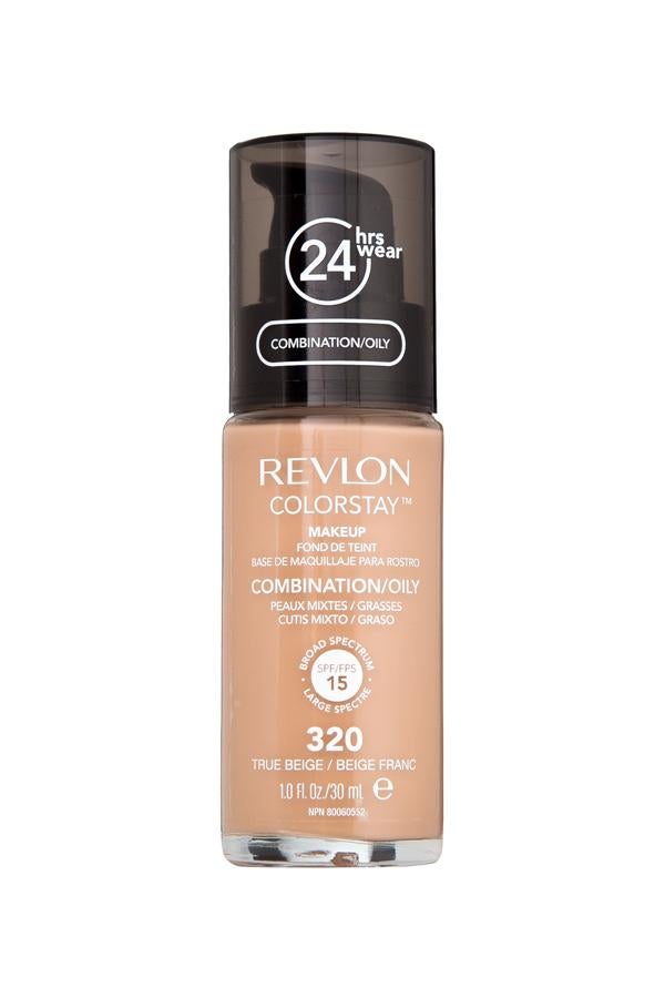 Revlon Colorstay 24H base de maquillaje para piel mixta y grasa. Mantiene la hidratación, a la vez que controla los brillos, proporcionando un acabado satinado. (12,95€)