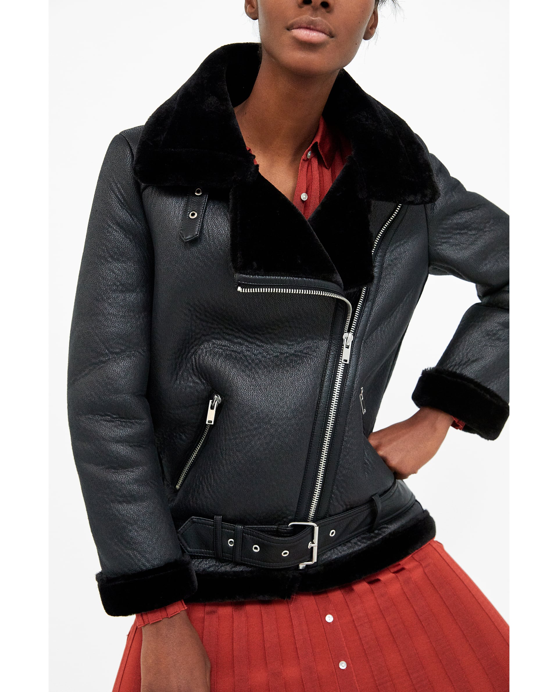 Chaqueta de cuero de Zalando: 39,95 euros.