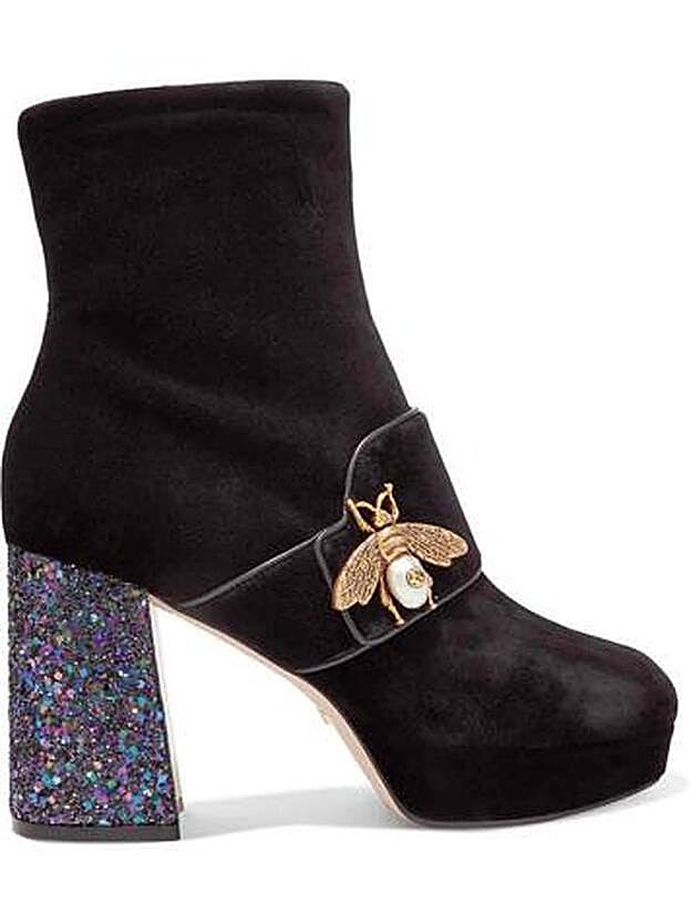 Botines decorados de Gucci.