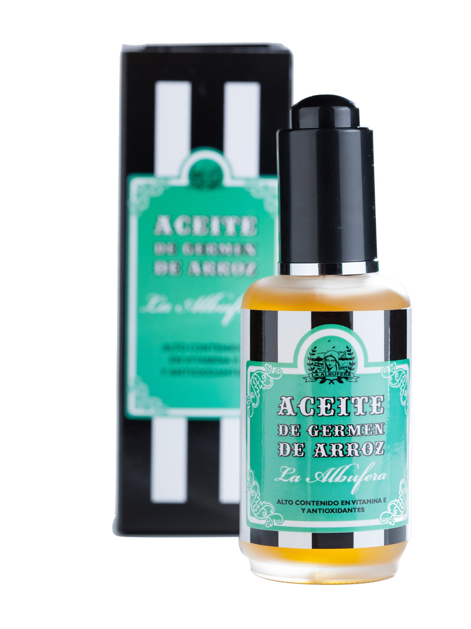 Aceite de Germen de Arroz La Albufera. Rico en Vitaminas E, B, omega 3 y omega 6, coenzima Q10 y caroteno, es perfecto para nutrir, reafirmar, alisar e iluminar el escote. (17,90€)