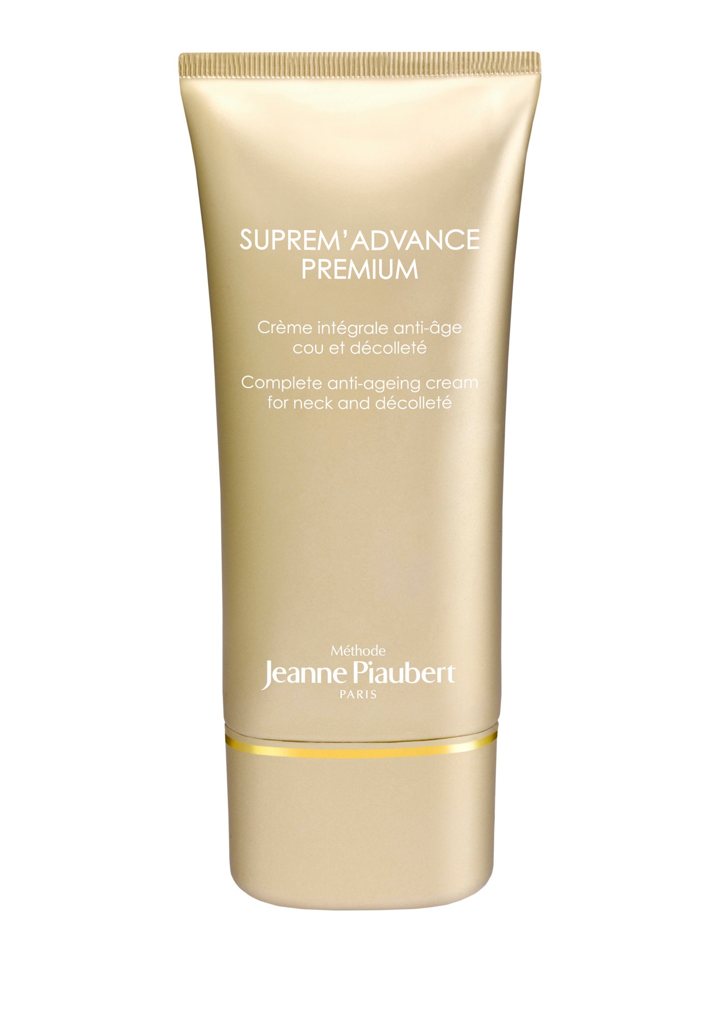 Suprem’Advance Premium Crema integral anti-edad para cuello y escote de Jeanne Piaubert. Inspirado en técnicas de cirugía estética, actúa contra los signos del envejcimiento. (86,55€)