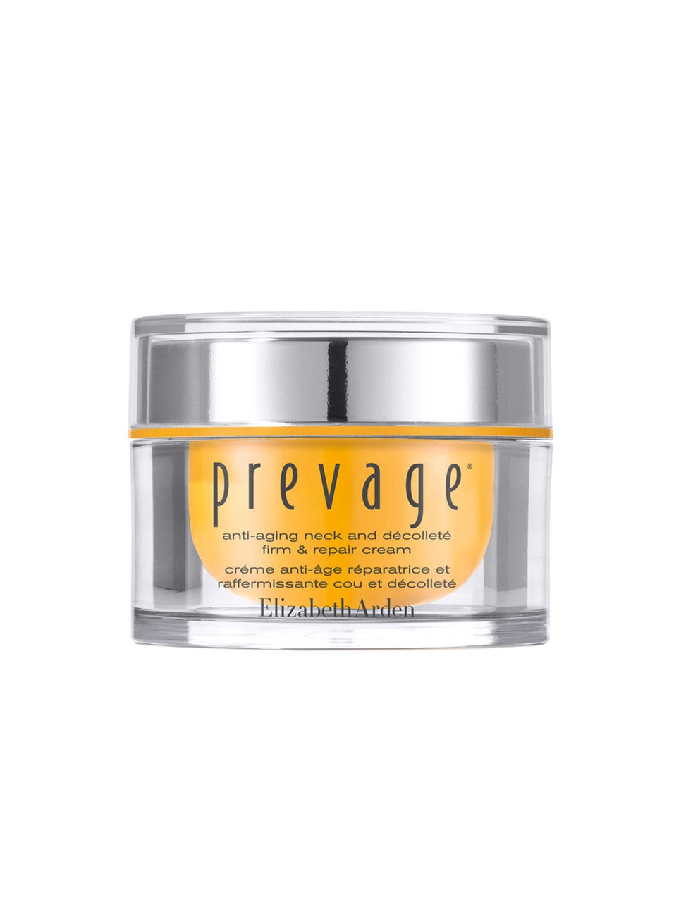 Prevage Crema Reparadora Cuello y Escote de Elizabeth Arden.  Proporcionar tersura, tono e hidratación intensa al cuello y al escote para un aspecto más liso, rejuvenecido y luminoso. (120€)