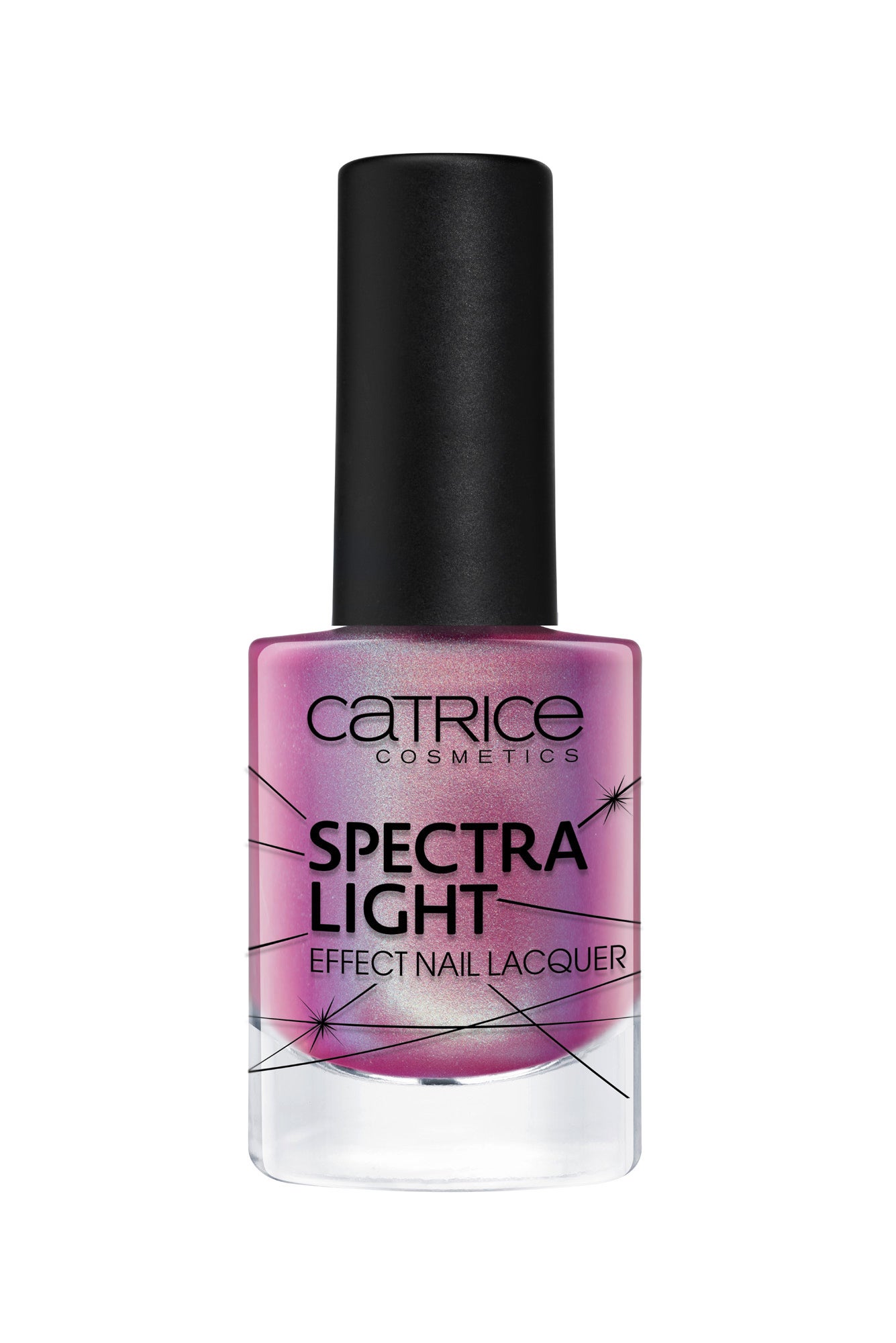 Laca de uñas Spectra Light Effect de Catrice tono 02. 5 tonos con acabados holo y duo cromáticos, combinados con fórmulas de larga duración y máximo brillo. (3,99€)