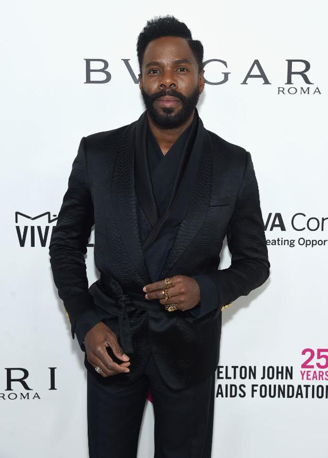 Colman Domingo en su paso por la alfombra roja de la fiesta de Elton John.