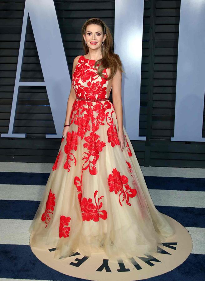 Carly Steel, espectacular en la fiesta de 'Vanity Fair' de los Premios Oscar 2018.