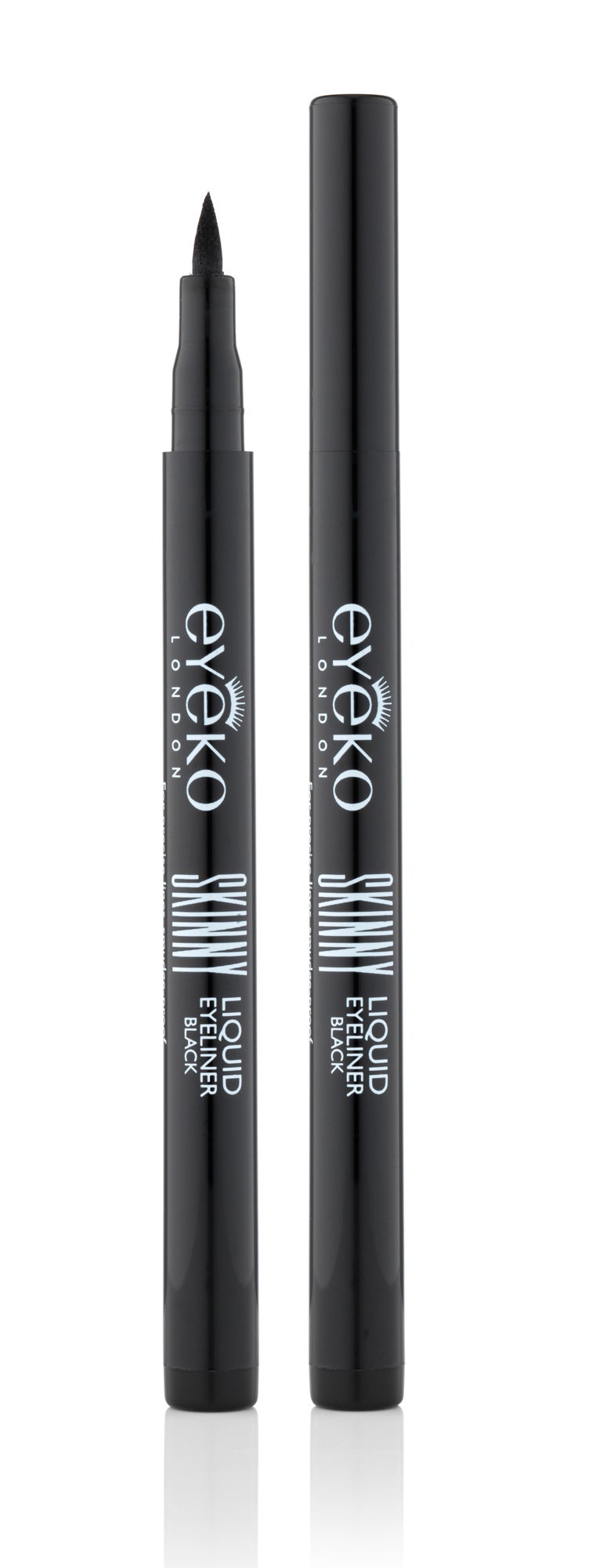 Skinny Liquid Eyeliner de Eyeko. Eyeliner liquid, con acabado pigmentado, punta de fieltro ultra precisa y fórmula de larga duración. Para trazar líneas finas y gruesas. (19,50€, Sephora)