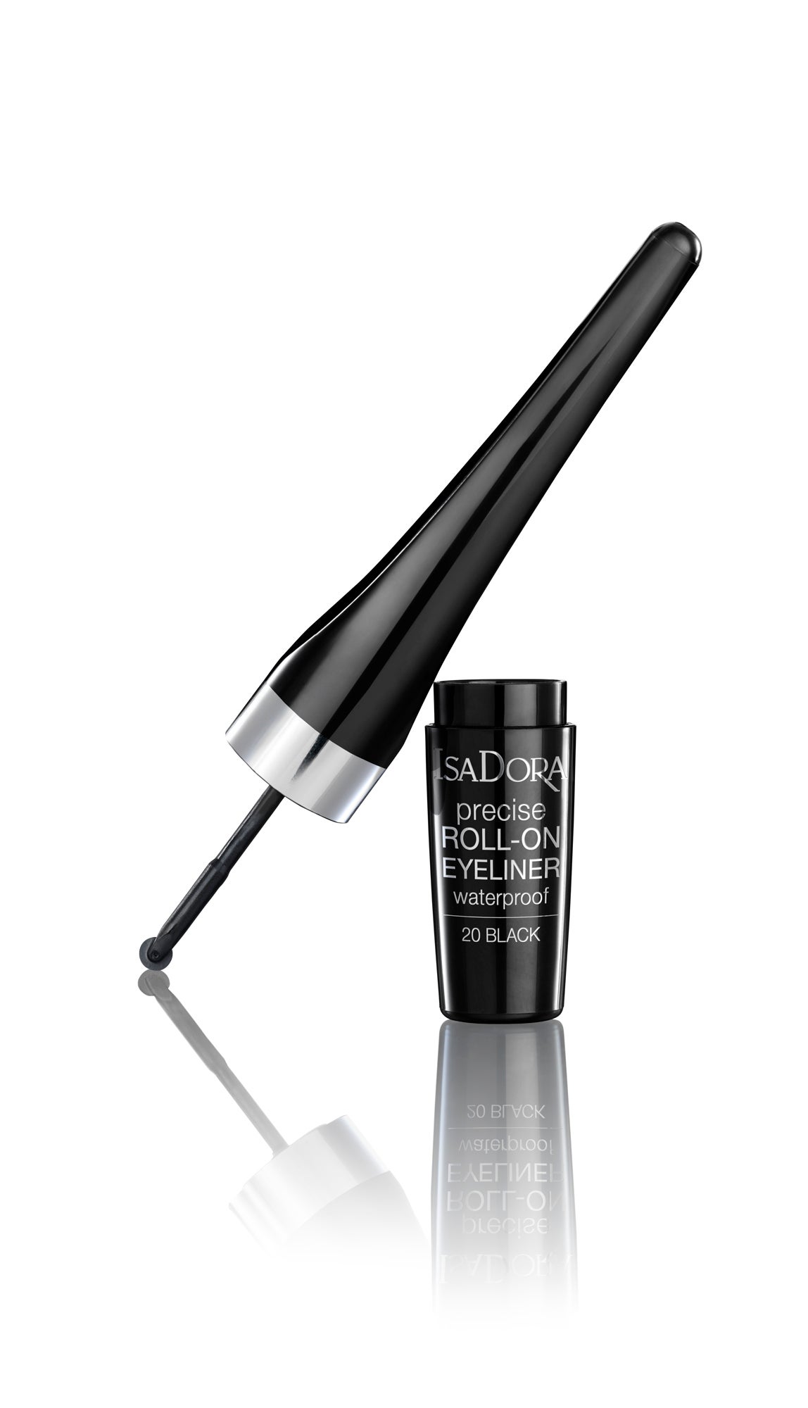 Precise Roll-on Eyeliner de Isadora. Con aplicador en rueda que permite rodar hacia delante y hacia atrás. Alta cobertura, larga duración y aplicación sencilla. (16,90€, Douglas)