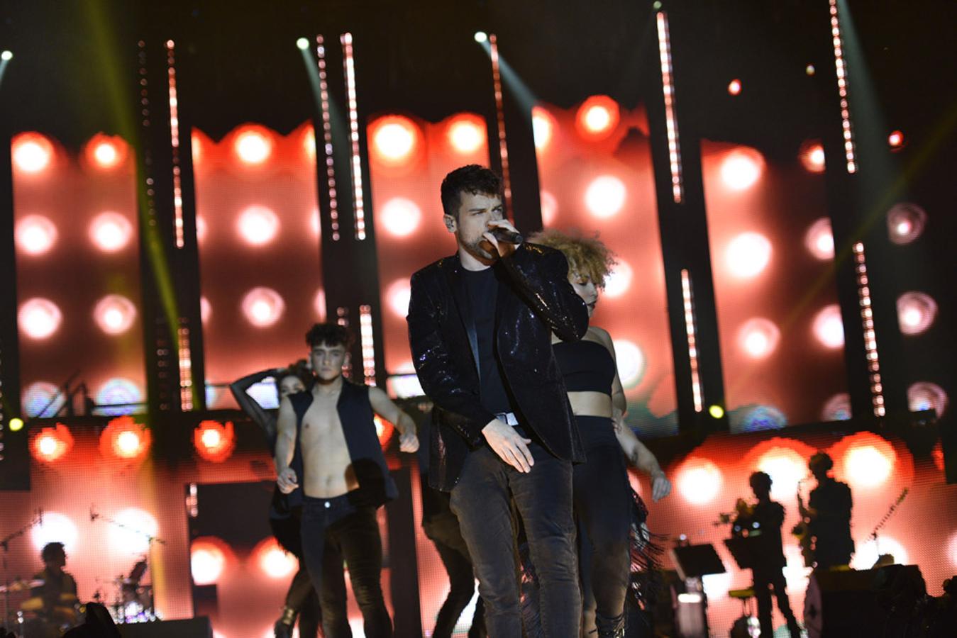 Ricky protagoniza uno de los números en solitario en la gira OT.