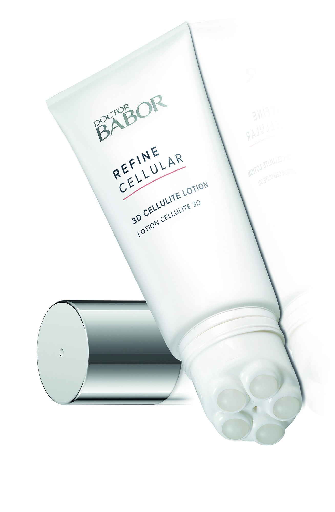3 D Cellulite Lotion Refine Cellular de Doctor Babor. Loción anticelulitis en tres dimensiones. Su aplicador en roll-on permite realizar un masaje que amplifica el beneficio de la fórmula. (58,50€)